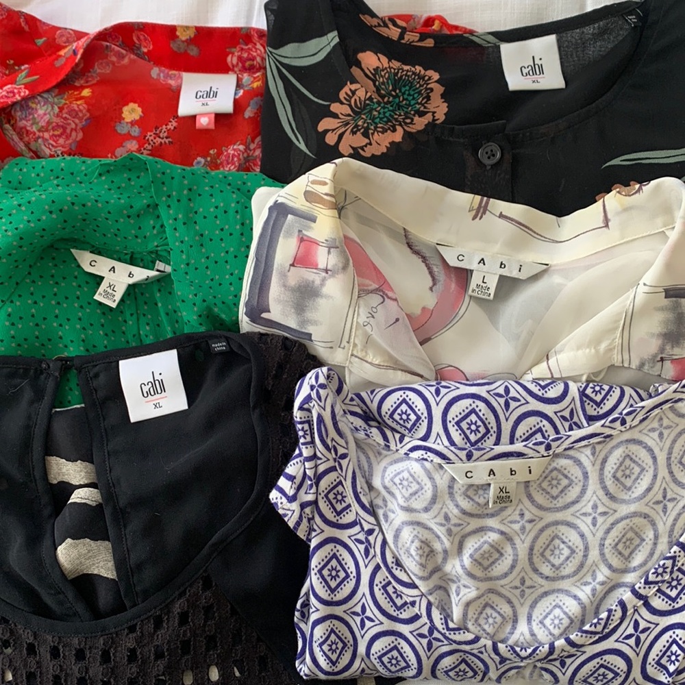 6 items included Cabi sizes L and XL